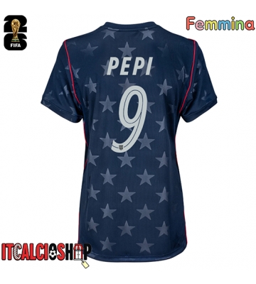 Stati Uniti Ricardo Pepi #9 Seconda Maglia Femmina Mondiali 2026 Manica Corta